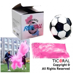 PELOTA REVELACION DE GENERO ROSA x 1